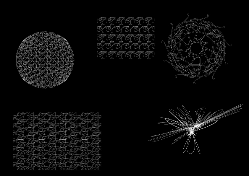 Expérimentation habillages graphiques du monogramme