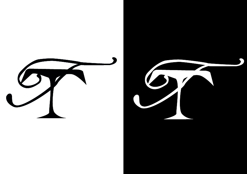 Version noir et blanc du monogramme